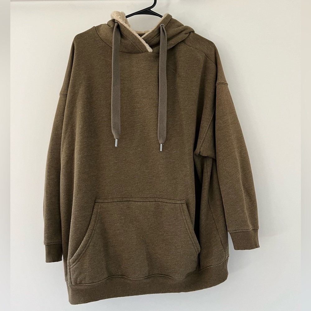 Aerie Oversized Hoodie with Sherpa Hood